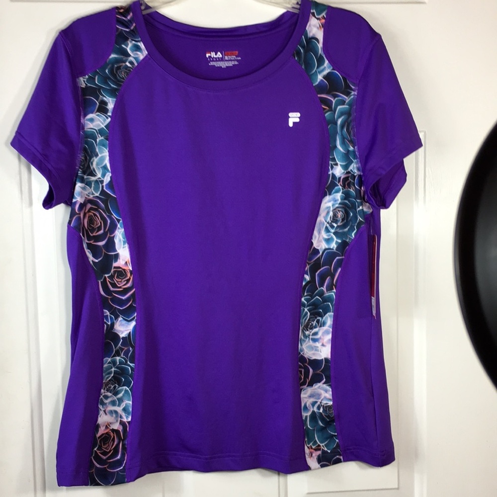 NWT Fila  purple sports top Xlarge